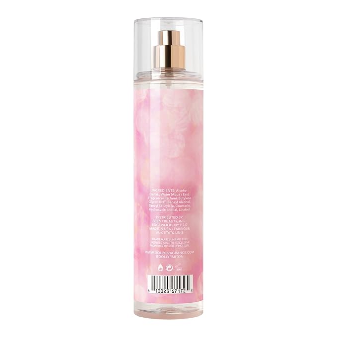 Dolly Parton Tennessee Sunset Body Mist by Scent Beauty - Perfume for Women - Fruity, Floral and Feminine Fragrance with Notes of Honeysuckle, Vanilla Orchid and Warm Musks - 8.0 Fl Oz
