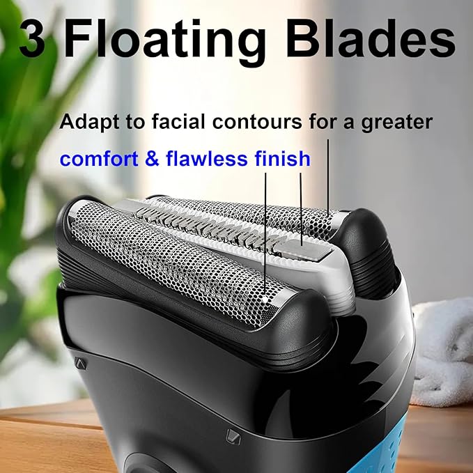 32B Series 3 Replacement Head for Braun ProSkin Electric Shaver, Compatible with Braun Foil Shaver 3000s 3010s 3020s 3030s 3040s 3050cc 3070cc 3080s 3090cc 320 330 340 350cc (2 Pack)