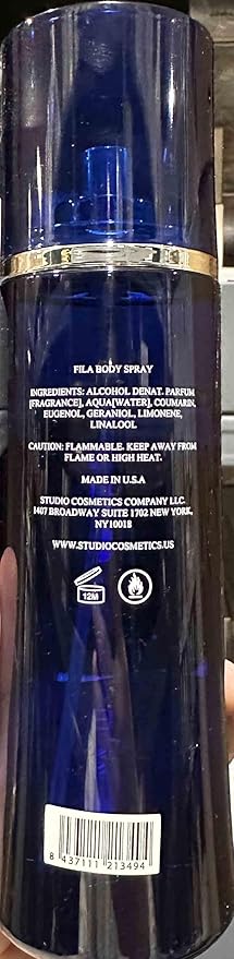 FILA Refreshing Body Spray for Men - Cool and Fresh Body Mist with Notes of Bergamot, Cardamom and Pepper - Long-Lasting, Sporty Fragrance - 8.4 oz