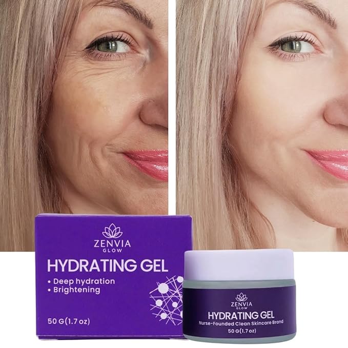 Gel Moisturizer for Face – Aloe Vera Gel for Face, Hydrating Gel Moisturizer, Face Cream Sensitive Skin, Oil-Free, Niacinamide & Vitamin E, Brightening & Soothing, Primer Friendly, 50 gram