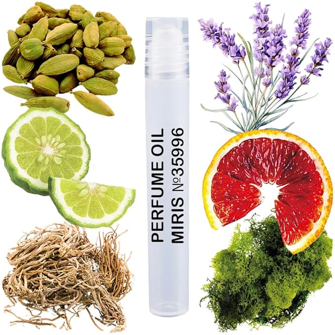 MIRIS No. 35996, Inspired by Cologne Bergamote Soleil, Long-Lasting Unisex Perfume Oil for Women & Men Roll-On, Rollerball 0.34 Fl Oz / 10 ml