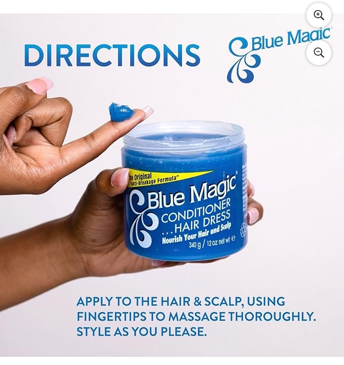 Blue Magic Hair Conditioner, Original Conditioning Formula, 12 oz (Pack of 3)