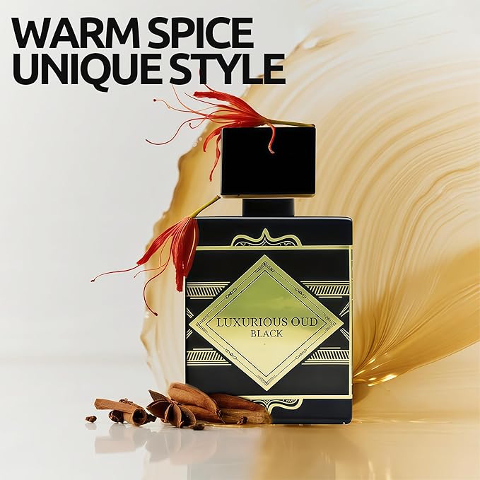 Luxurious Men's Cologne Eau de Parfum Gift Set - 3.4 Fl Oz Each | Citrus Spicy & Woody Ambergris Fragrance | Luxury Perfume for Day & Night