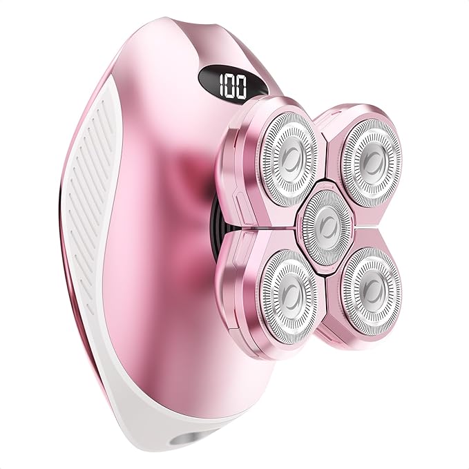 Electric Razors for Women, 5-in-1 Rechargeable Body Shaver - Waterproof Wet Dry Hair Remover - Trimmer for Lady Face Underarms Bikini,Lips,arms, Legs