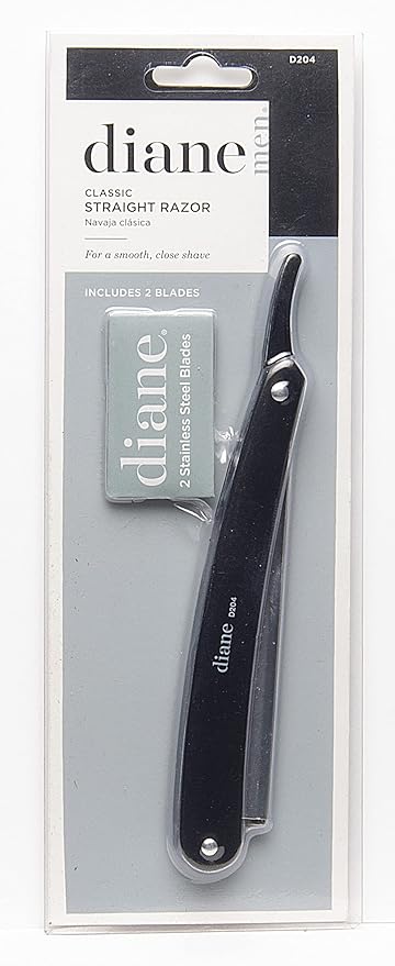 Diane Classic Straight Razor, Black, 2 lades