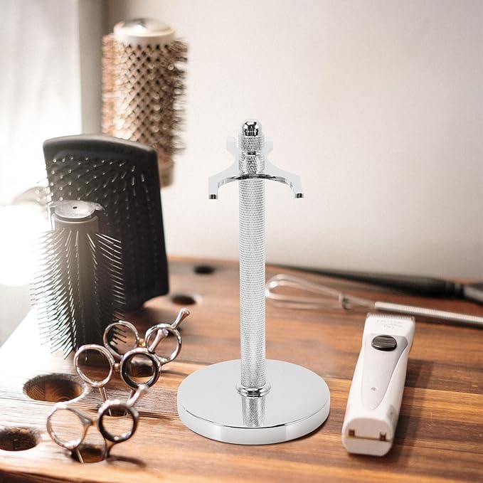 Shaving Brush and Razor Holder Stand Aluminum Alloy 31mm Mount Safety Razor Storage for Men Travel Shaving Accessories Beard Grooming