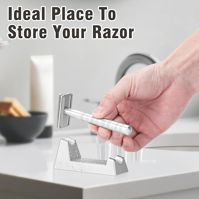 Solid Aluminum Alloy Razor Stand - for Henson AL13 / AL13-M / Ti22 - 100g Weight - Ensuring Stability, Minimizing Movement - Excluding Razors