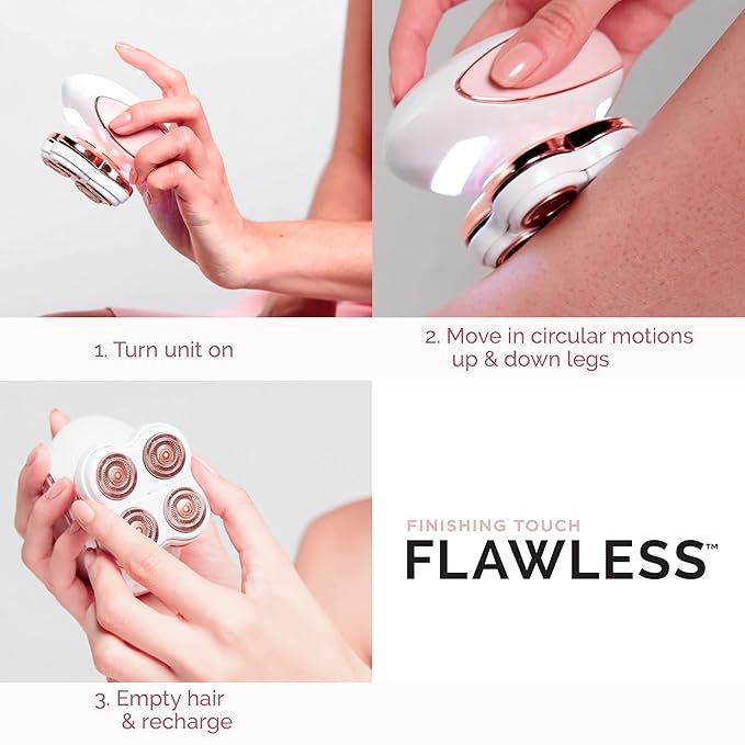 Finishing Touch Flawless Legs Women's Hair Remover , White/Rose Gold