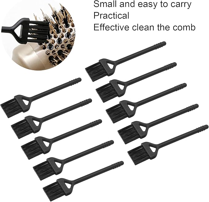 Agatige 10PCS Electric Shaver Cleaning Brushes, Mini Nylon Double Sided Clipper Brush Shaver Cleaner