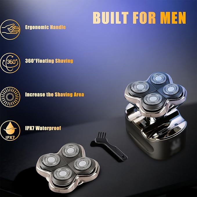 Lnauy Shaver Blades Compatible with Skull Shaver Baron PRO 4, Pitbull, Palm, Butterfly Kiss Shaver, Skull Shaver Replacement Heads Blades