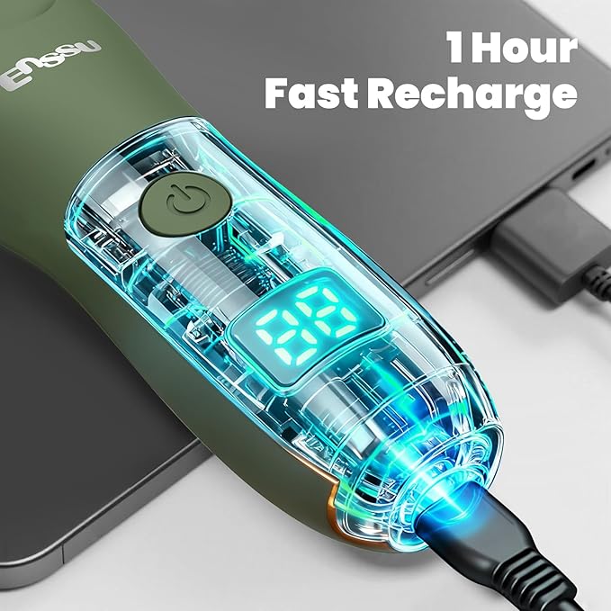 Manscape Trimmer for Men, 2 in 1 Electric Hair Trimmer for Men - Trimmer with Ceramic Blade & Foil Shaver, No-Nick Shaving, IPX7 Waterproof Body Groomer for Bikini/Pubic/Groin