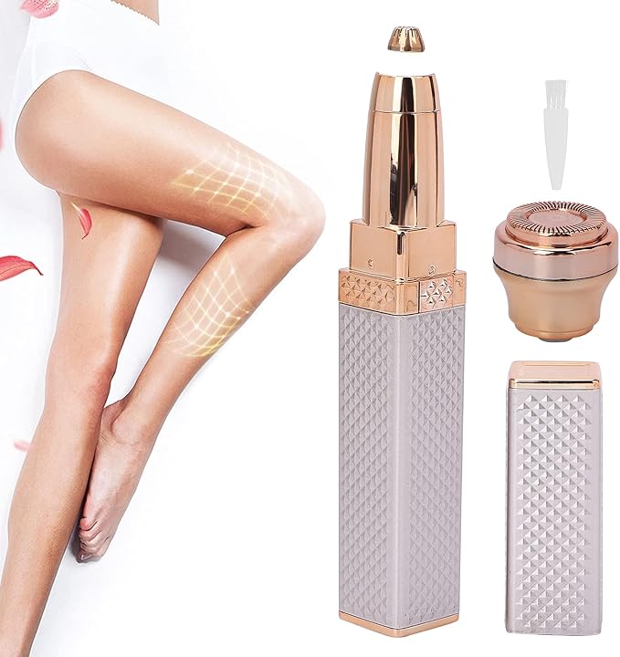 Hair Removal for Women, 2 In1 Eyebrow Epilator Eyebrow Trimmer Body Hair Groomers Electric Hair Remover for Eye Brows Hair Removal Lip Hair Shaver Hair Removal Device