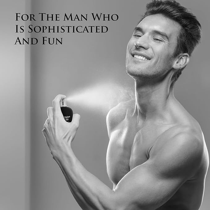 Urban Toy Eau De Parfum for Men 3.4 fl Oz - Top Notes of Italian Bergamot, Green Pear, Elemi, Pink Pepper & Indonesian Nutmeg - Base Accords of Haitian, Cashmeran, Sandalwood & Amber - 100ml Bottle