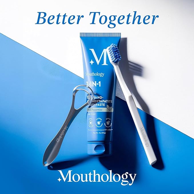 Mouthology Metal Tongue Scraper, Reduce Bad Breath in Seconds, Stainless Steel Tongue Cleaners for Adults, Metal Tounge Scrubber, Tongue Scraper Cleaner for Fresh Breath Tongue Brush (One Pack)