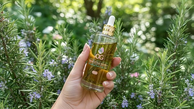 OG Pure Rosemary Hair Oil – 4 oz | Scalp Growth & Hair Strengthening Oil with Real Rosemary | Handmade, Natural Hair Care