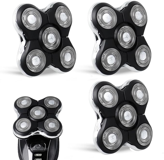 3 Pack Blade Pro Replacement Head Compatible with Remington Balder Pro XR7000, 5 Dual Track Shaver Heads for a Smooth and Close Shave with No-Irritation.