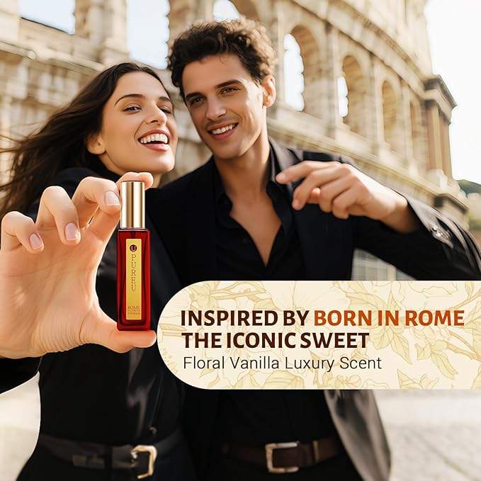 Vanilla Perfume for Women - Sweet Vanilla, Fruity, Cashmeran Wood, Jasmine Floral - Eau de Parfum Long Lasting Perfumes Travel Size Extrait de Parfum, 20ML/ 0.7 fl (Rome Perfume)