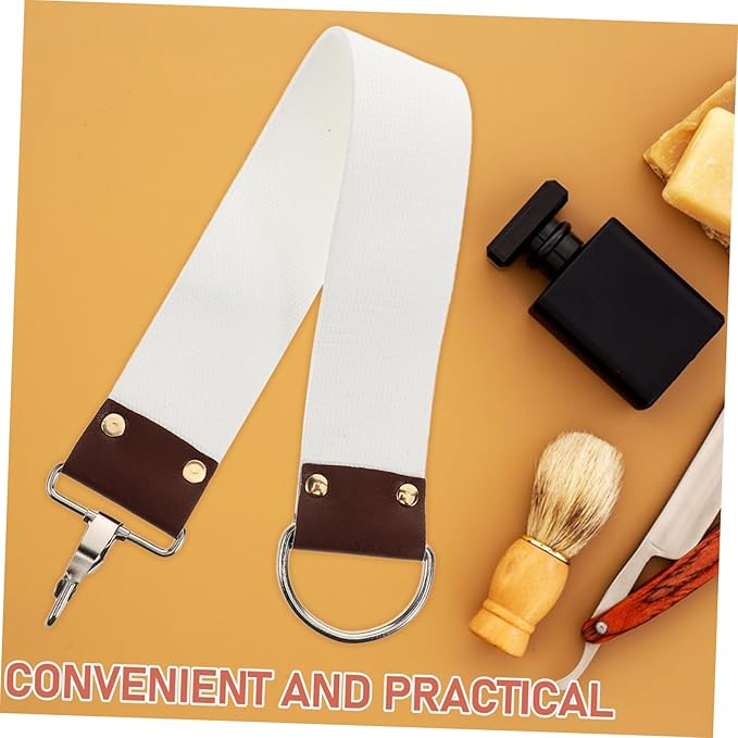 Canvas Sharpening Strop Double Layer Design for Straight Reduces Shaving Discomfort Maintains Blade Sharpness for Barbers and Home Use