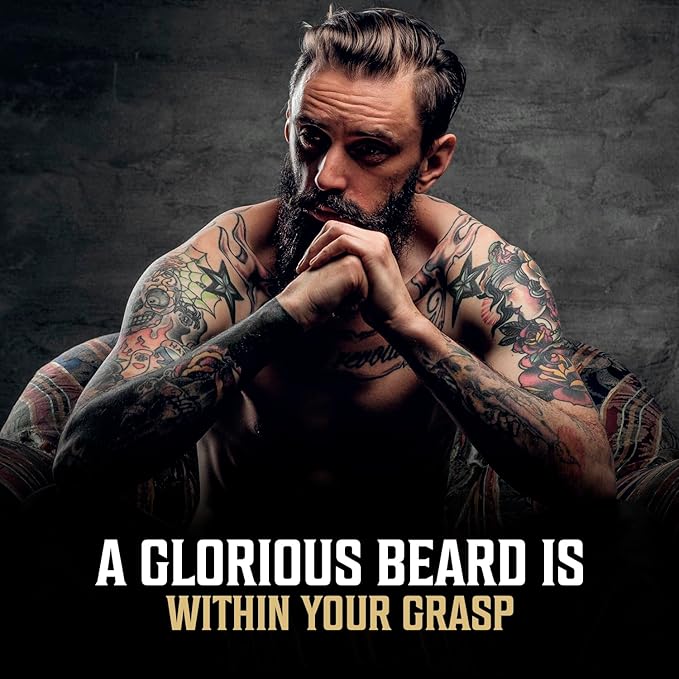 Viking Revolution Beard Oil for Men - All Natural Beard Oil Spiced Vanilla Scent with Argan Oil & Jojoba Oil Beard Conditioner and Softener - Strengthens Beards and Mustaches for Men (2 Pack)