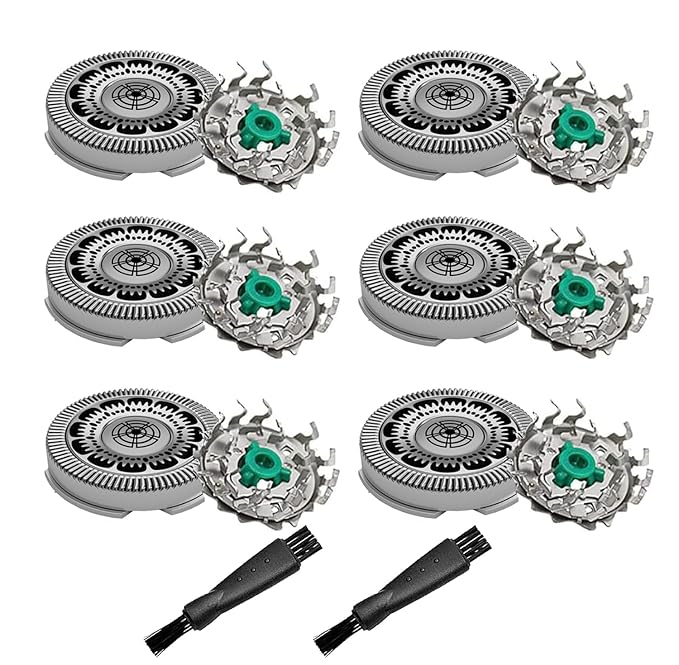 SH60 Replacement Shaver Heads Compatible with Philips Norelco Series 6000, Replacement Blades Compatible with Philips Electric Shaving Series 6000