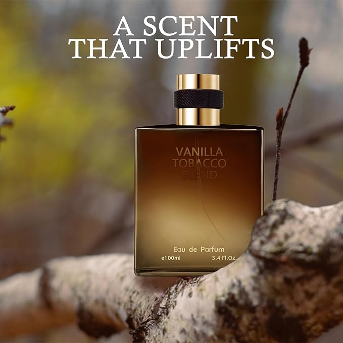 Men’s Cologne Vanilla Tobacco Original Natural Spray Eau De Toilette,Long-Lasting Scent Perfume for Men Elegant Bottle - Great Holiday Gift, 3.4 Fl Oz/100 Ml