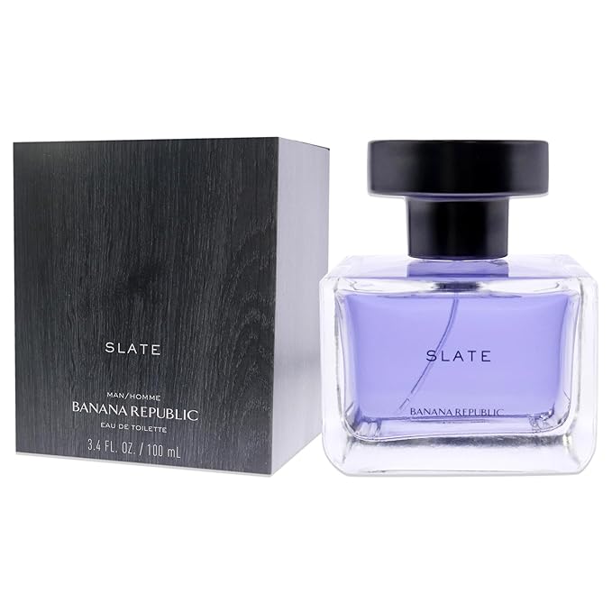 BANANA REPUBLIC Slate Men Eau De Toilette Spray, 3.4 Fl Oz, multi