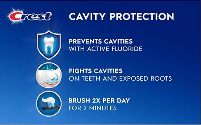 Crest Baking Soda & Peroxide Whitening Toothpaste with Tartar Protection, Fresh Mint 4.2 oz (119) - Pack of 2