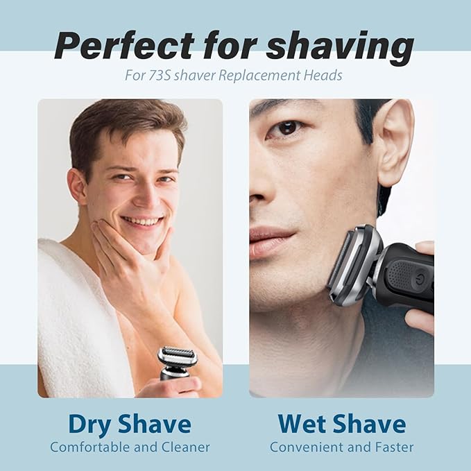 S7 73S Replacement Head Shaver Head Compatible with Series7 Shaving Razor Head, Suitable for S7 7020s, 7025s, 7085cc, 7027cs, 7071cc and 7075cc.