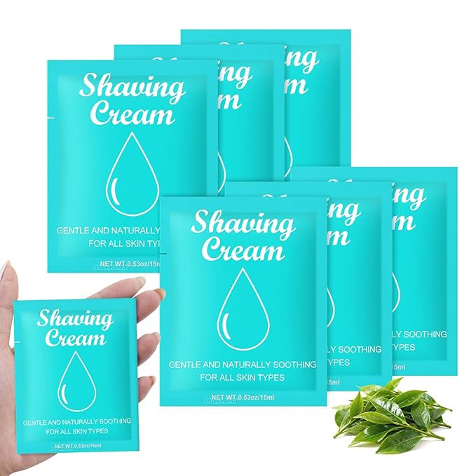 Womens Shaving Cream Bulk Travel,0.53oz Shave Gel for Women,Care Dry Skin Womens Shave Gel for Travel Guests(Green Tea,Pack of 10)