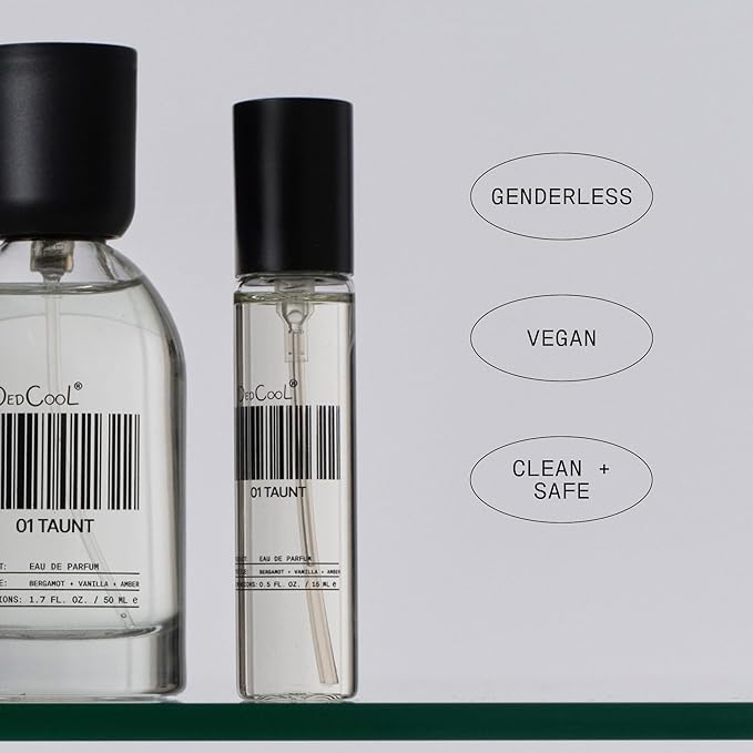 DedCool Eau de Parfum | Aura | Lemon, Pear & Cassis | Clean, Long-Lasting Unisex Fragrance | Non-Toxic, Vegan | Travel Spray | 15 mL