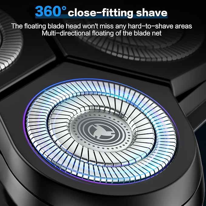 Electric Razors,2025 New Upgrade Shaver, Model Rechargeable Shaver, USB Razor for Men, Washable Razor(Black)
