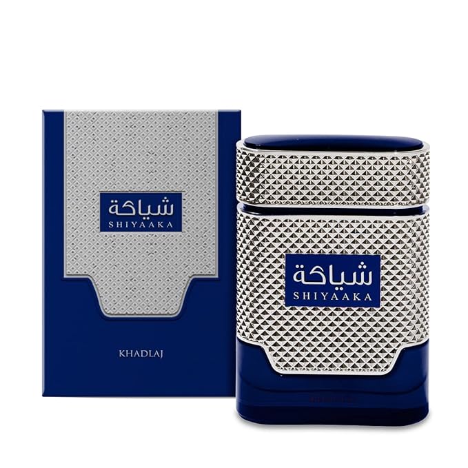 Khadlaj Shiyaaka Blue Eau De Parfum Spray for Men, 3.4 Ounce