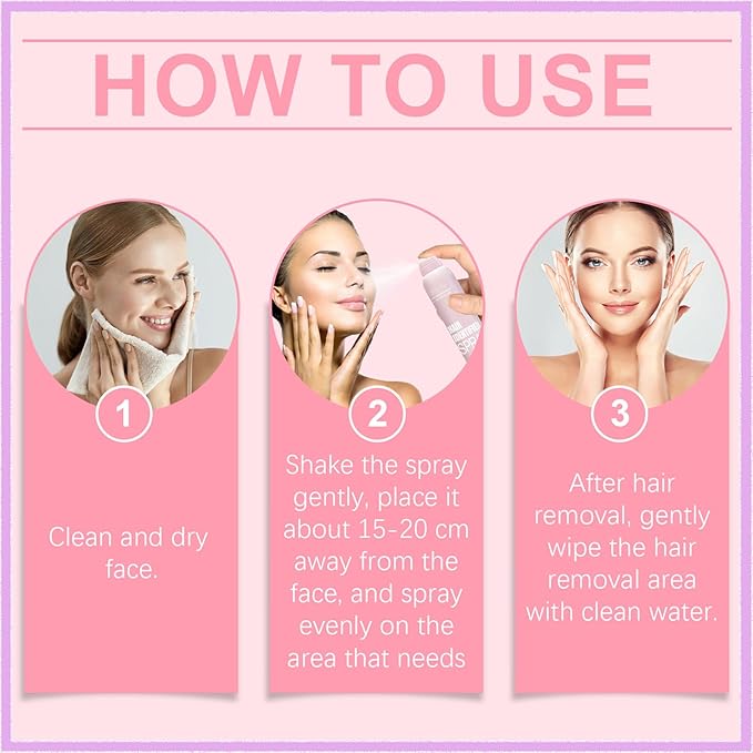 VEZE For Face Shaving Hair Identifier Sp-Gel, Skin Dermaplaning Sp-Ge for Face, Moisturizing and Skin Care Dermaplaner Sp-Ge.Hair Identifier Sp-Ge (2), Pink