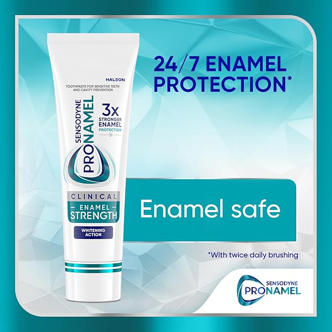Sensodyne Pronamel Clinical Enamel Strength Toothpaste, Whitening Action, 2.3 oz
