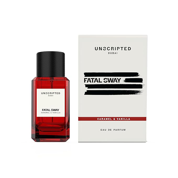 Unscripted Fatal Sway - Perfume for Men and Women - Women and Men Cologne with Caramel, Vanilla, Benzoin, and White Musk - Travel Size - 1.7 oz