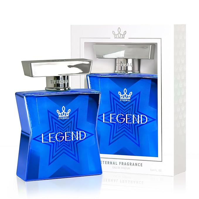 Eternal Legend - Inspired by Iconic Fresh Citrus Woody Cologne - 3.4 oz (100ml) - EDP - Long-lasting - Vegan - Clean Ingredients - Cologne Spray for Men - 2000 sprays per bottle
