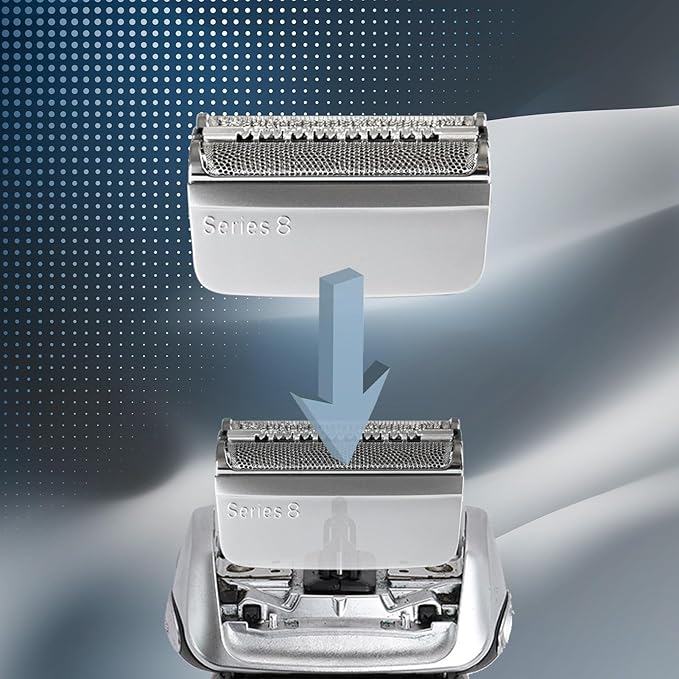 2 Pack Series 8 Wet and Dry Replacement Heads for all S8 Razors, 83M Shaver Head With Smooth and Close Shaving, No Pulliing.