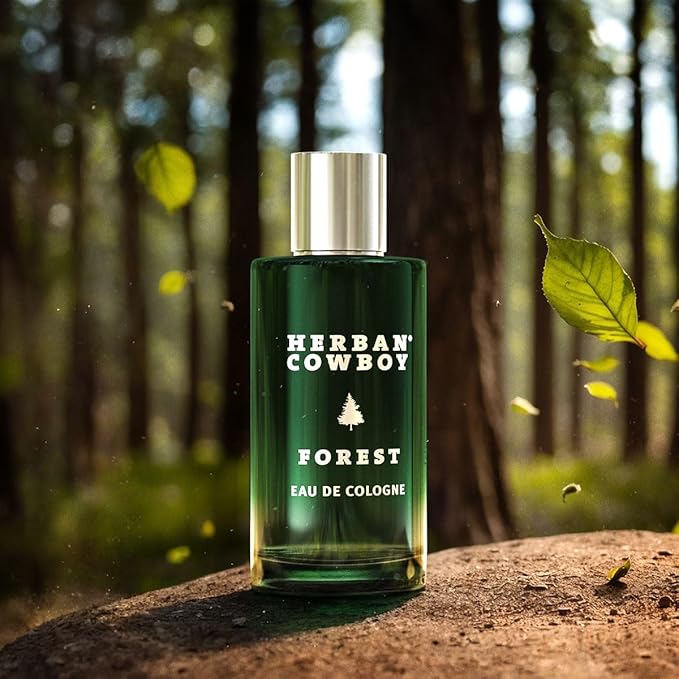 Herban Cowboy Forest Men's Cologne with Hints of Cedar, Mandarin, and Black Pepper (1.7 fl oz)