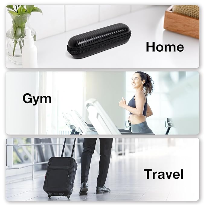 Nincha Compact Travel Trimmer Case for Philips Hybrid Electric Trimmer and Shaver, Face + Body Groomer QP2724/90, QP2834/70, QP1924/70, QP6531/70, QP4631/90, Hard Carrying Case, Black
