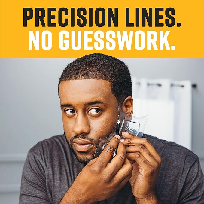 The Cut Buddy White Speed Tracer Barber Pencil 4-Pack with Sharpener, Outline Beard & Hairline Before Trimming, for All Skin Types