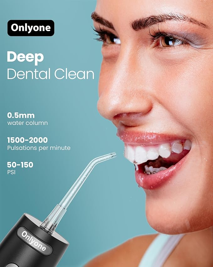 Onlyone Sonic Electric Toothbrush for Adults, Water Dental Flosser Pick for Teeth 300ML