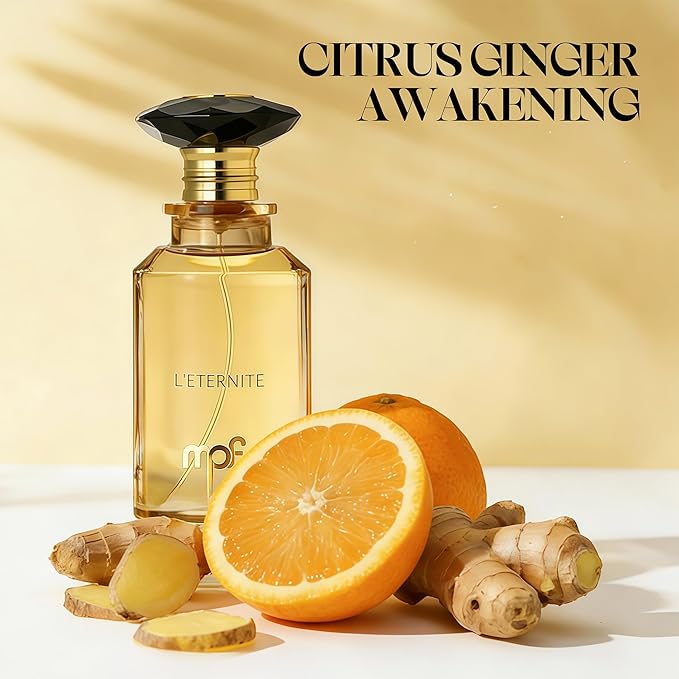 L'Éternité Unisex Timeless Cologne Eau de Parfum 100ml Mandarin Ginger Amber Fragrance Long Lasting Floral Leather Scent Luxury Unisex Gift for Women and Men