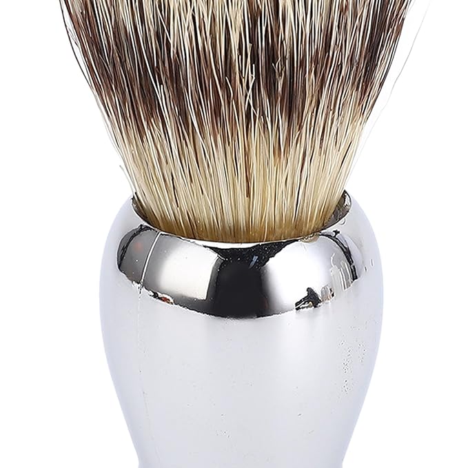 2Pcs Shaving Brush for Men, Long Soft Dense Brush Hair with Handle for Foaming Cream and Beard Shaving