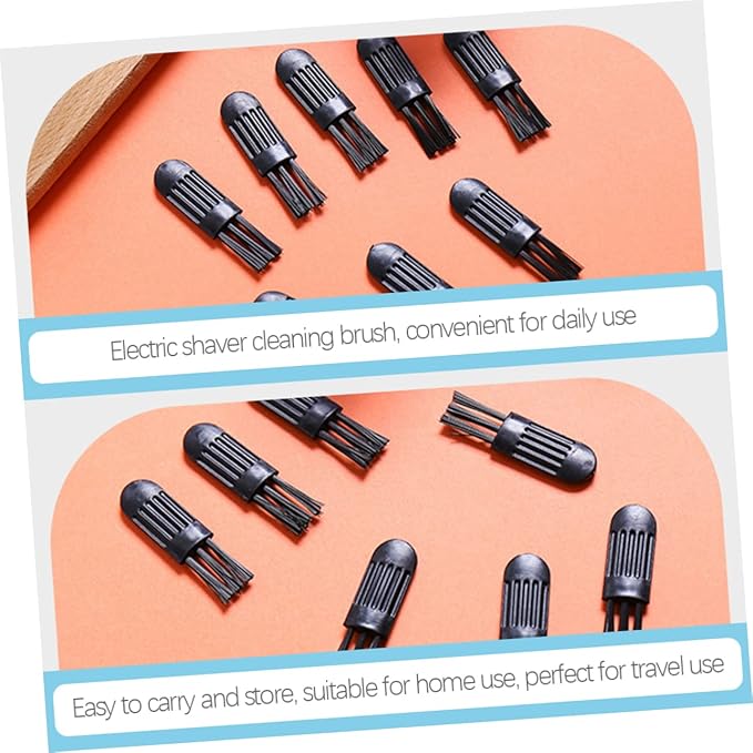 FOMIYES 300pcs Mini Cleaning Brush for Shaver Clipper and Household Appliances Ergonomic Handle Design for Hard Reach Areas and Beard Hair Removal