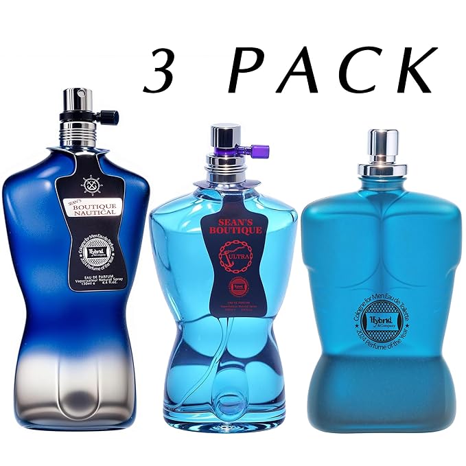 Hybrid & Company Sean's Boutique Men's 3 Pcs Scent Perfume Eau De Toilette Spray