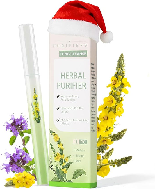 Mullein Herbal Diffuser Pen, Herbal Purifier Pen, Extracts of Mullein, Thyme and Mint for Cleansing Lungs, Oral Air Freshening, 600 Uses Per Stick