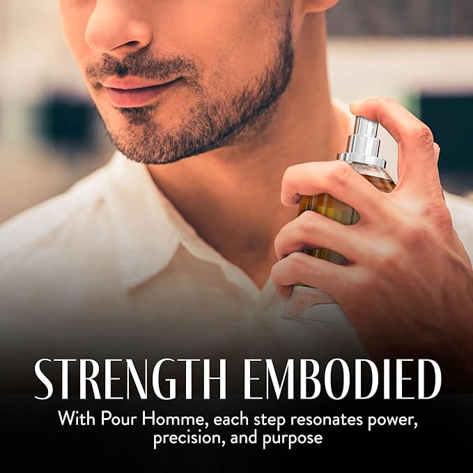 AHUJA Pour Homme Eau de Parfum for Men 3.4 fl oz - Men's Fragrance - Long Lasting Perfume for Men Original Citrus & Fruity Symphony Cologne - Luxury Scent Gift for EDP
