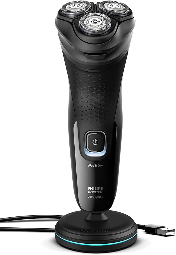 Charging Stand for Philips Norelco Shavers 2400, 5000X, 7200, 3600 Series - Charger Dock with LED Light Indicator and USB Cable Compatible with Models X3001, X5006, S7887 and S3243