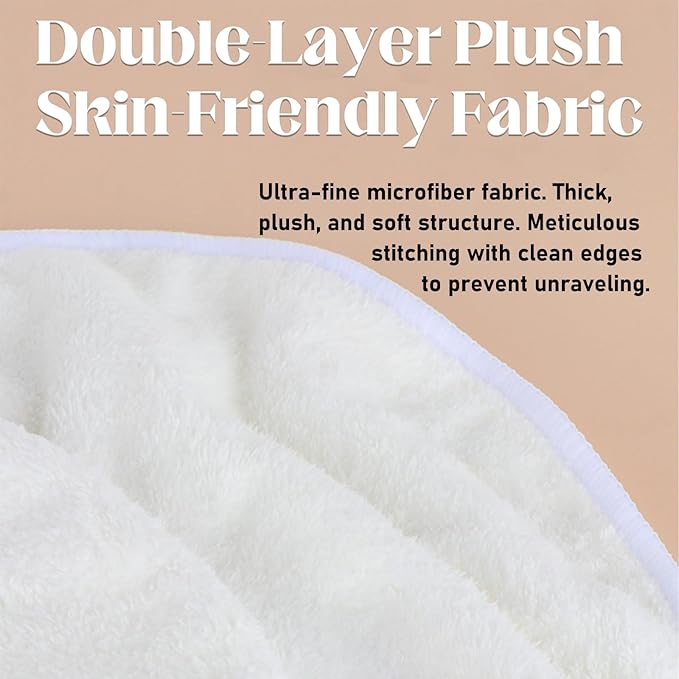Elitzia Face Mask Microfiber Hot & Cold Compress Face Towels Skin Care Double-Layer Hands-Free Facial Steaming & Pore Care Breathable Fast-Absorbing Skin-Friendly SPA Beauty Salon for Women Men ETD24