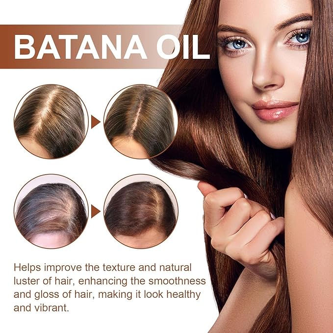 Batana Oil: 100% Pure, Natural Hair Growth Oil for All Hair Types (1 Pcs)